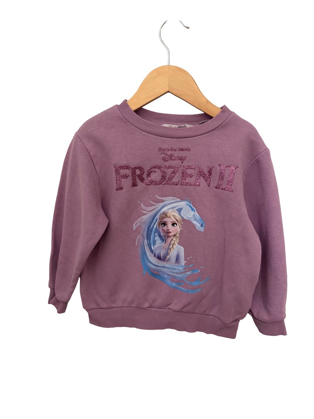 H&M Girls' Purple Frozen II Elsa Graphic Sweatshirt